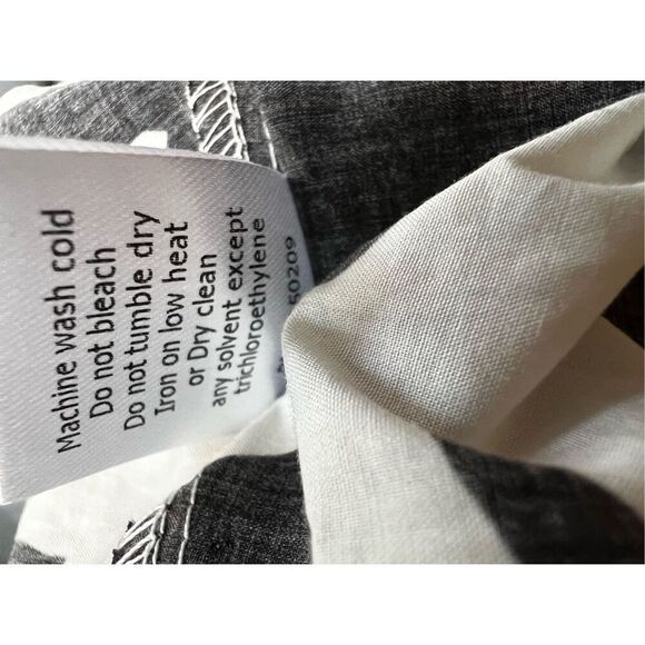 La Ligne Women's Black White Sleeveless Cotton Bee Midi Dress Size XL NWOT - Picture 10 of 10